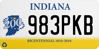 IN license plate 983PKB