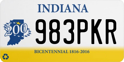 IN license plate 983PKR