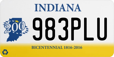 IN license plate 983PLU
