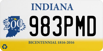 IN license plate 983PMD