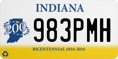 IN license plate 983PMH