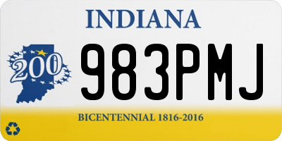 IN license plate 983PMJ