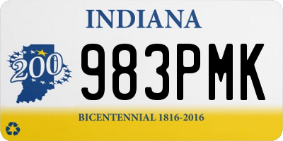 IN license plate 983PMK