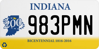 IN license plate 983PMN