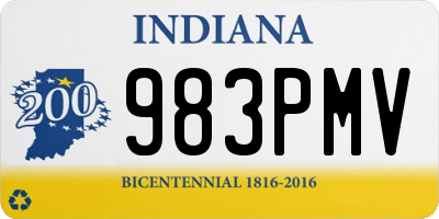 IN license plate 983PMV