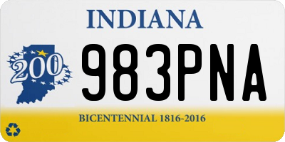 IN license plate 983PNA