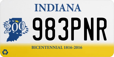 IN license plate 983PNR