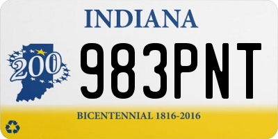 IN license plate 983PNT