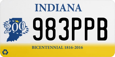 IN license plate 983PPB