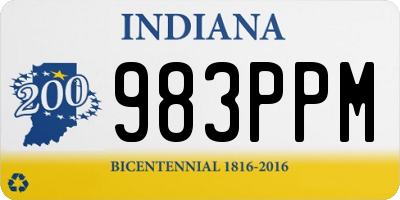 IN license plate 983PPM