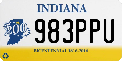 IN license plate 983PPU