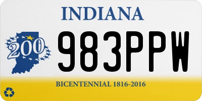 IN license plate 983PPW