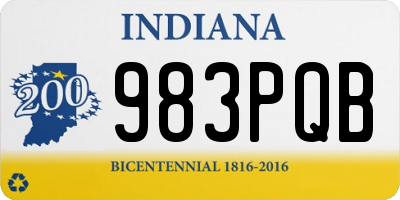 IN license plate 983PQB