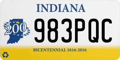 IN license plate 983PQC