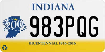 IN license plate 983PQG