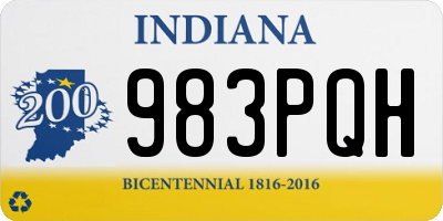 IN license plate 983PQH