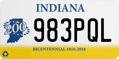 IN license plate 983PQL