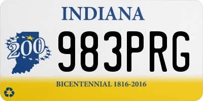IN license plate 983PRG