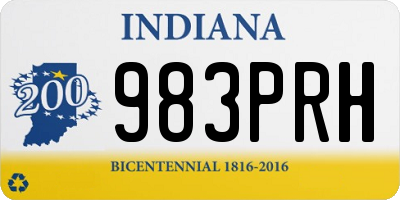 IN license plate 983PRH