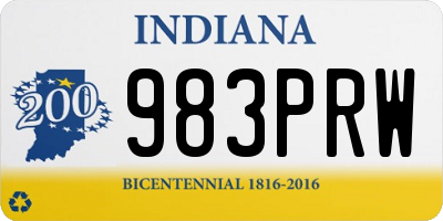 IN license plate 983PRW
