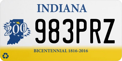 IN license plate 983PRZ