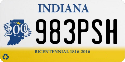 IN license plate 983PSH
