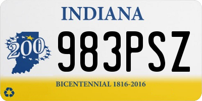 IN license plate 983PSZ