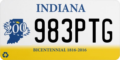 IN license plate 983PTG