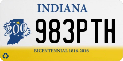 IN license plate 983PTH