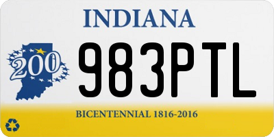 IN license plate 983PTL