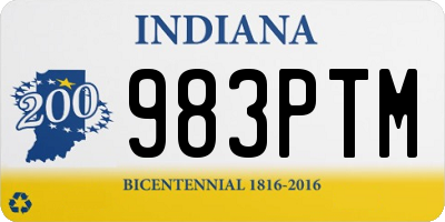 IN license plate 983PTM