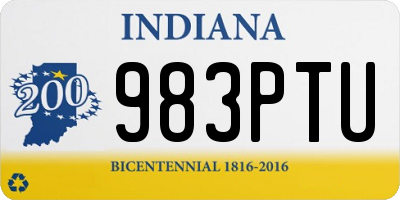 IN license plate 983PTU