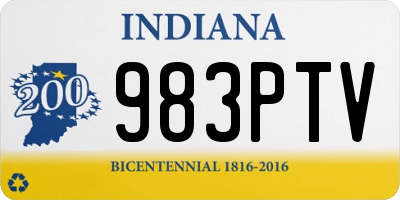 IN license plate 983PTV