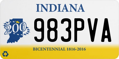 IN license plate 983PVA