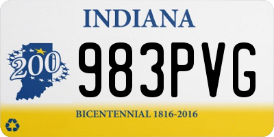IN license plate 983PVG