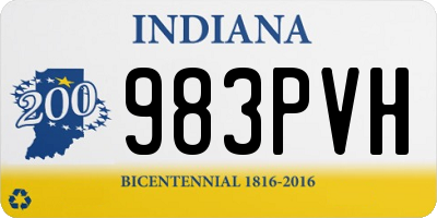 IN license plate 983PVH