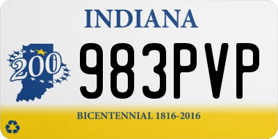 IN license plate 983PVP