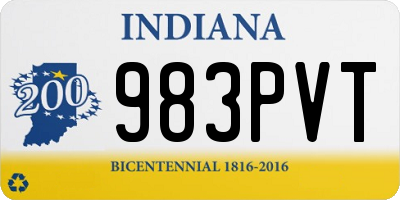 IN license plate 983PVT