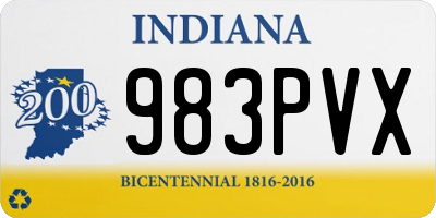 IN license plate 983PVX