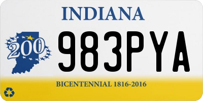 IN license plate 983PYA