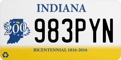 IN license plate 983PYN