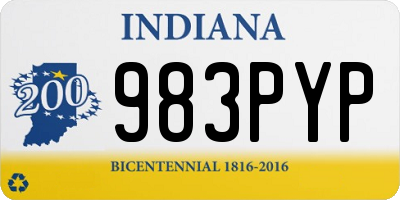 IN license plate 983PYP