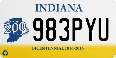 IN license plate 983PYU