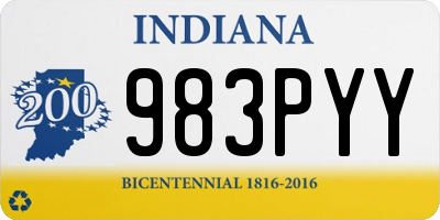 IN license plate 983PYY
