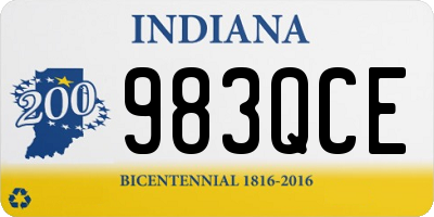IN license plate 983QCE