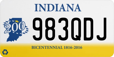 IN license plate 983QDJ