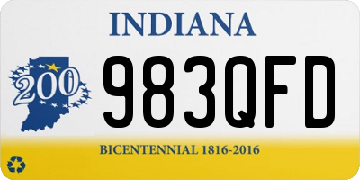 IN license plate 983QFD