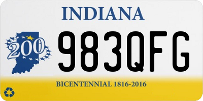 IN license plate 983QFG