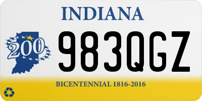 IN license plate 983QGZ