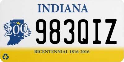 IN license plate 983QIZ